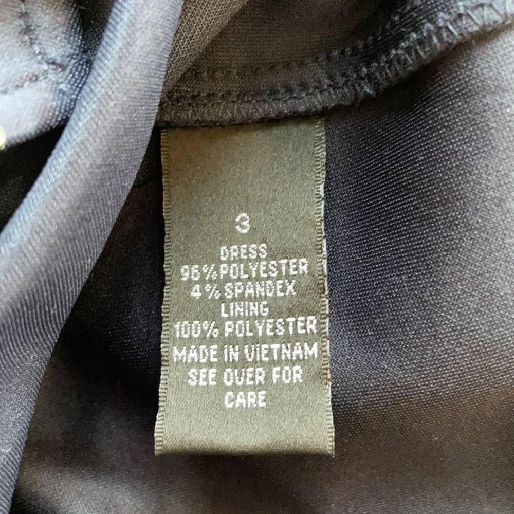 NWT FLORAL PRINT COCKTAIL FITTED BLUE TEAL & NAVY GREAT WEDDING GUEST DRESS - Picture 7 of 9